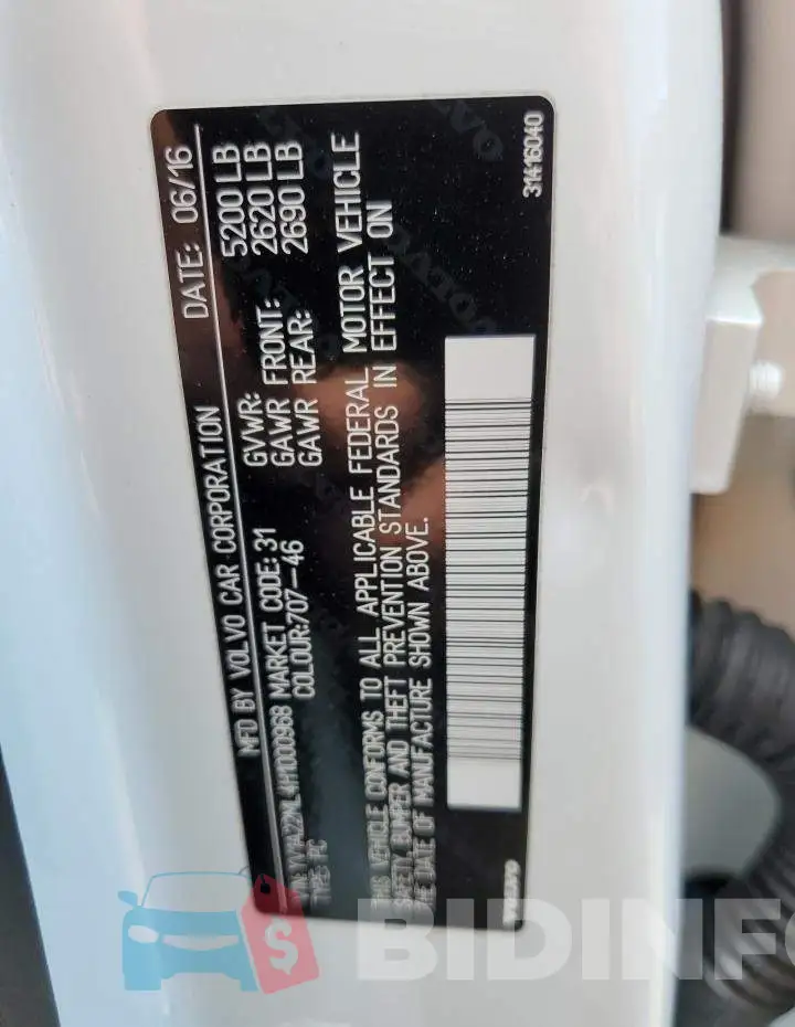 YV1A22ML4H1000968 Photo# 13