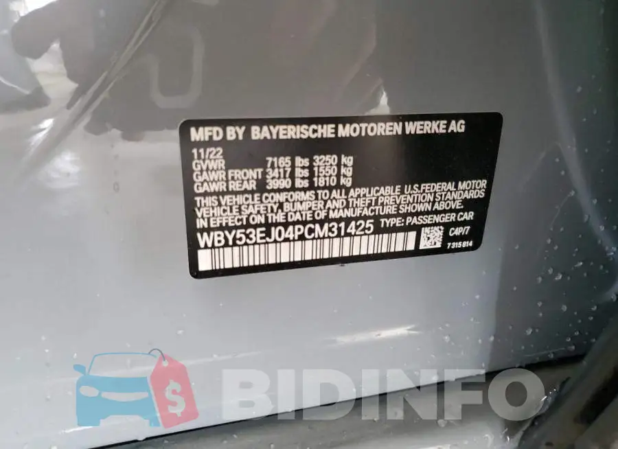 WBY53EJ04PCM31425 Photo# 13