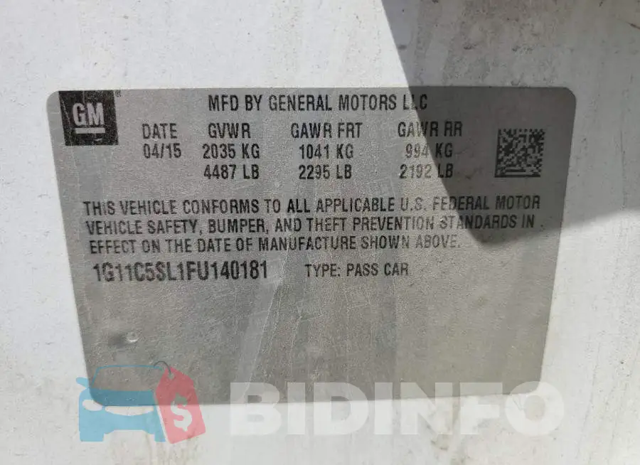 1G11C5SL1FU140181 Photo# 12