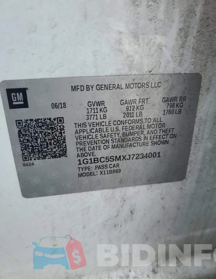 1G1BC5SMXJ7234001 Photo# 12