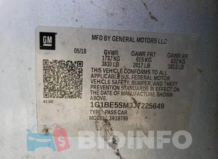 1G1BE5SM3J7225649 Photo# 13