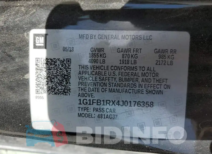 1G1FB1RX4J0176358 Photo# 12