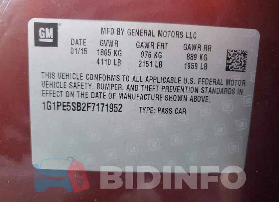 1G1PE5SB2F7171952 Photo# 12