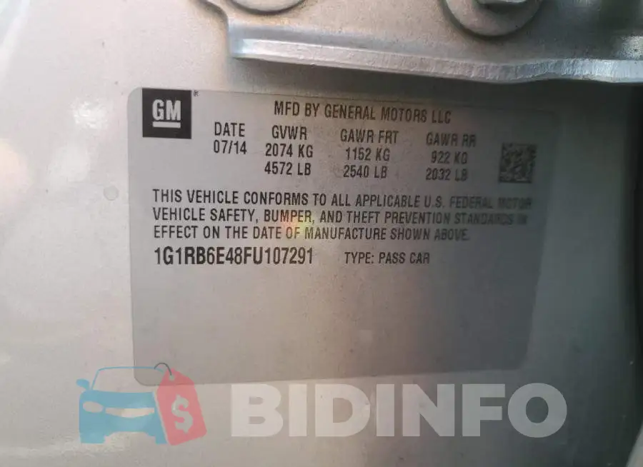 1G1RB6E48FU107291 Photo# 12
