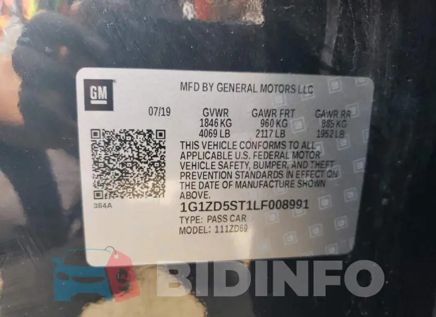 1G1ZD5ST1LF008991 Photo# 12
