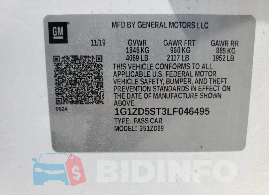 1G1ZD5ST3LF046495 Photo# 12