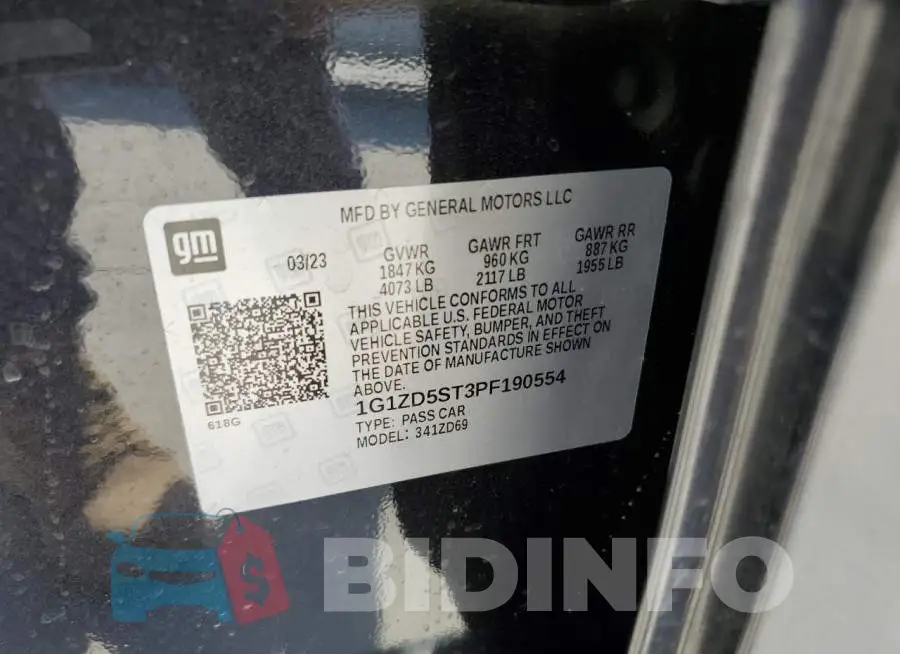 1G1ZD5ST3PF190554 Photo# 12