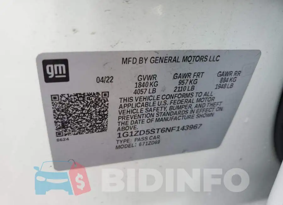 1G1ZD5ST6NF143967 Photo# 13