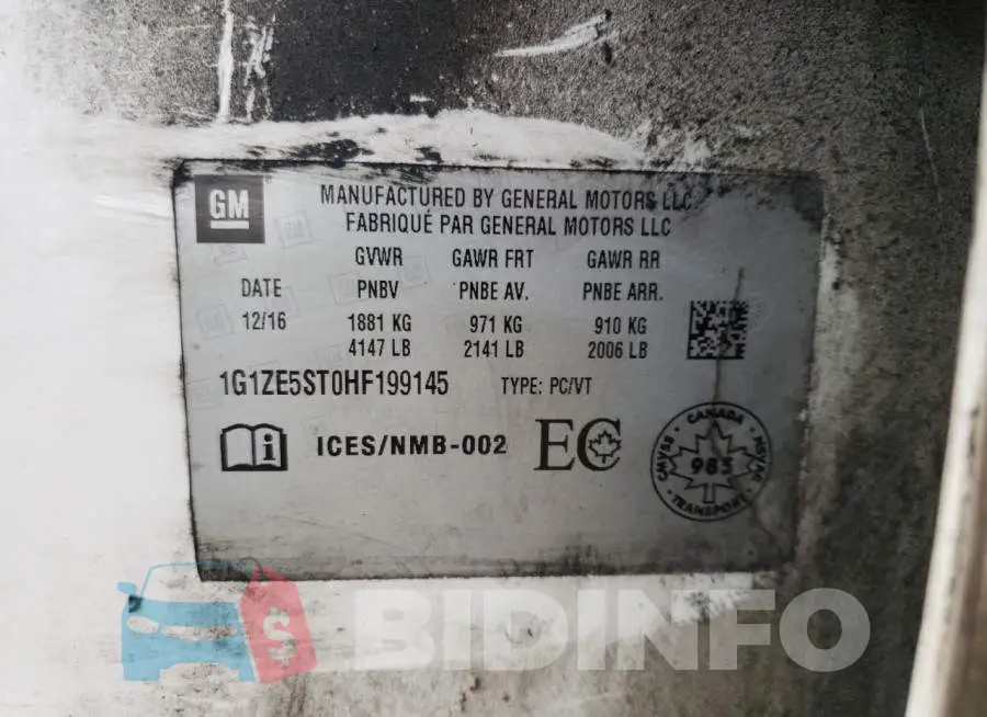 1G1ZE5ST0HF199145 Photo# 12
