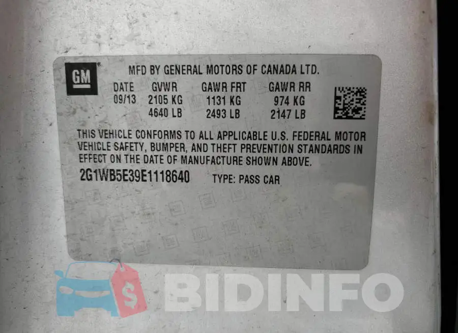 2G1WB5E39E1118640 Photo# 12
