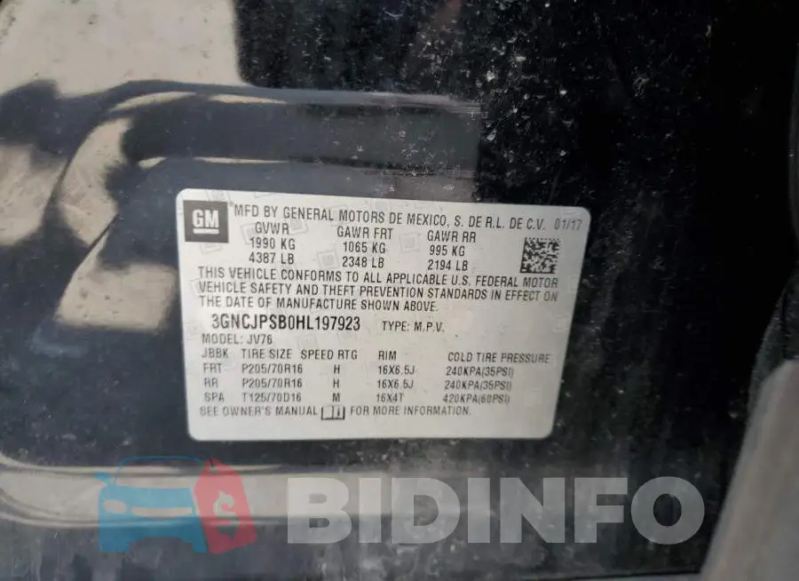 3GNCJPSB0HL197923 Photo# 12