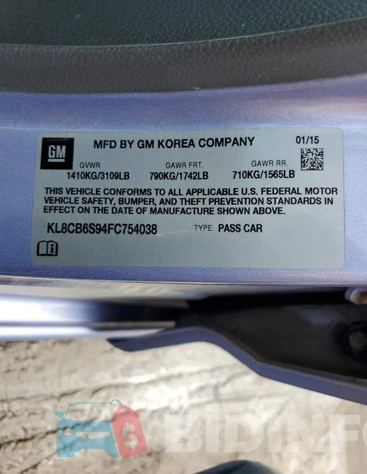 KL8CB6S94FC754038 Photo# 12