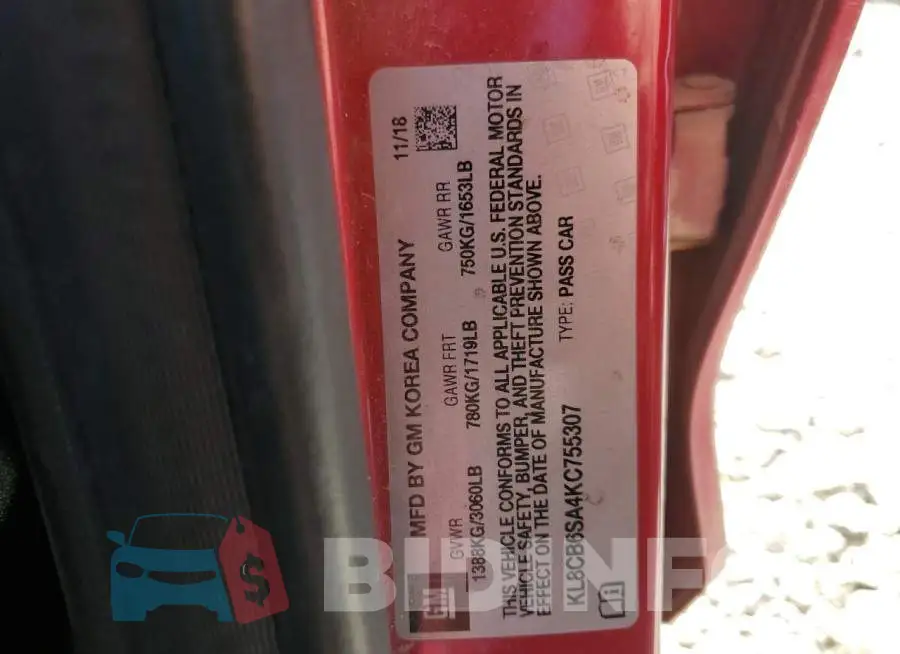 KL8CB6SA4KC755307 Photo# 12