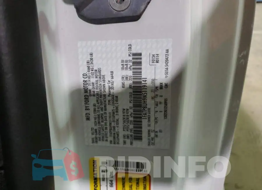 1FATP8UH9N5119141 Photo# 13