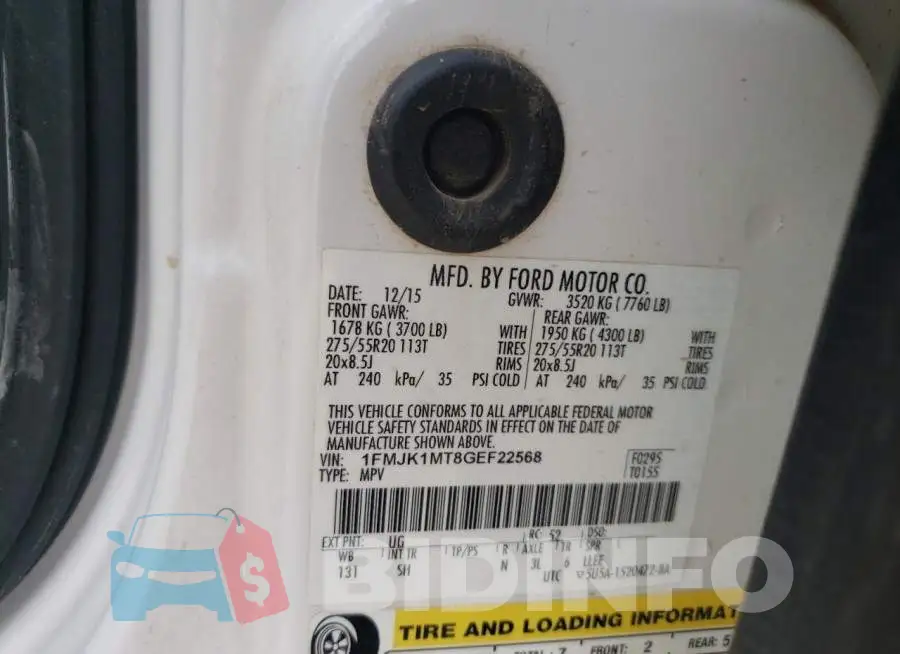1FMJK1MT8GEF22568 Photo# 12