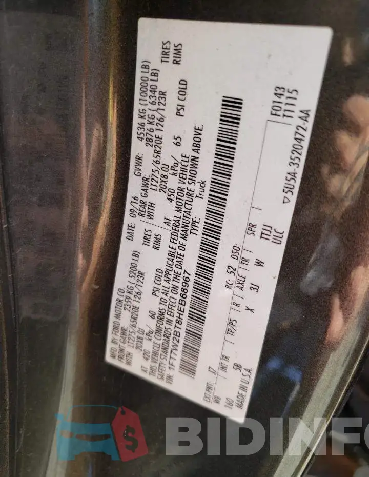 1FT7W2BT8HEB68967 Photo# 12
