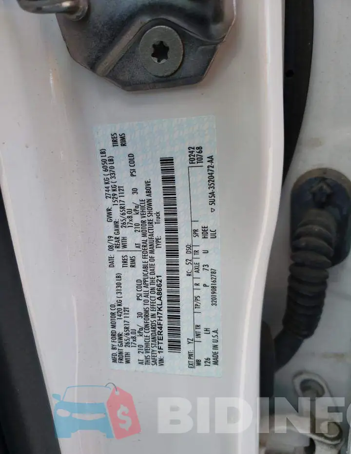 1FTER4FH7KLA86621 Photo# 12