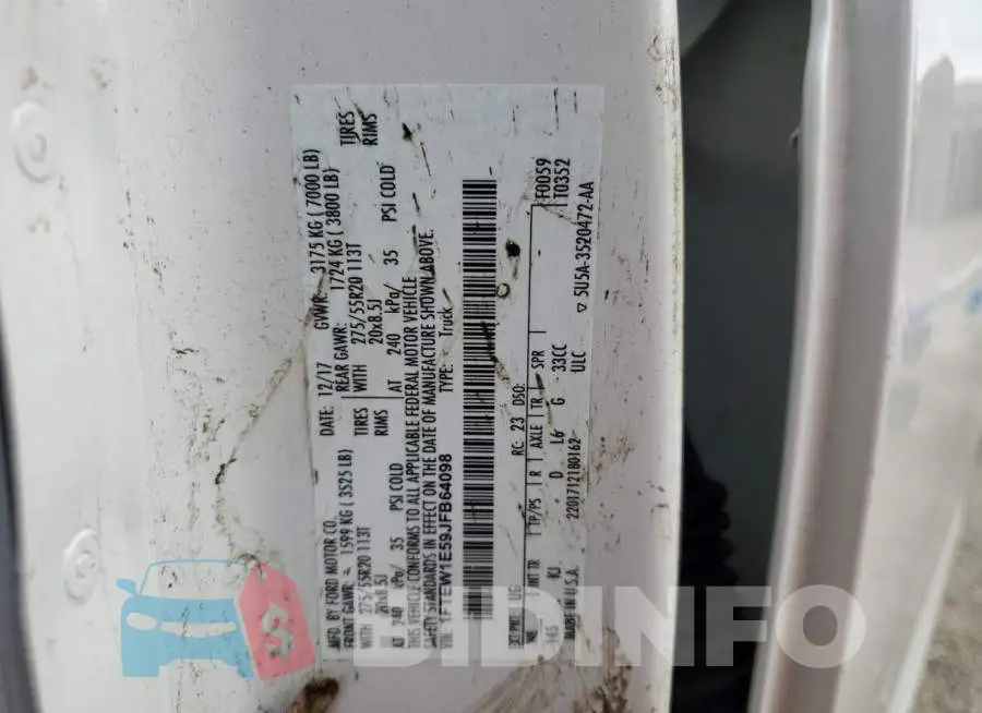 1FTEW1E59JFB64098 Photo# 12