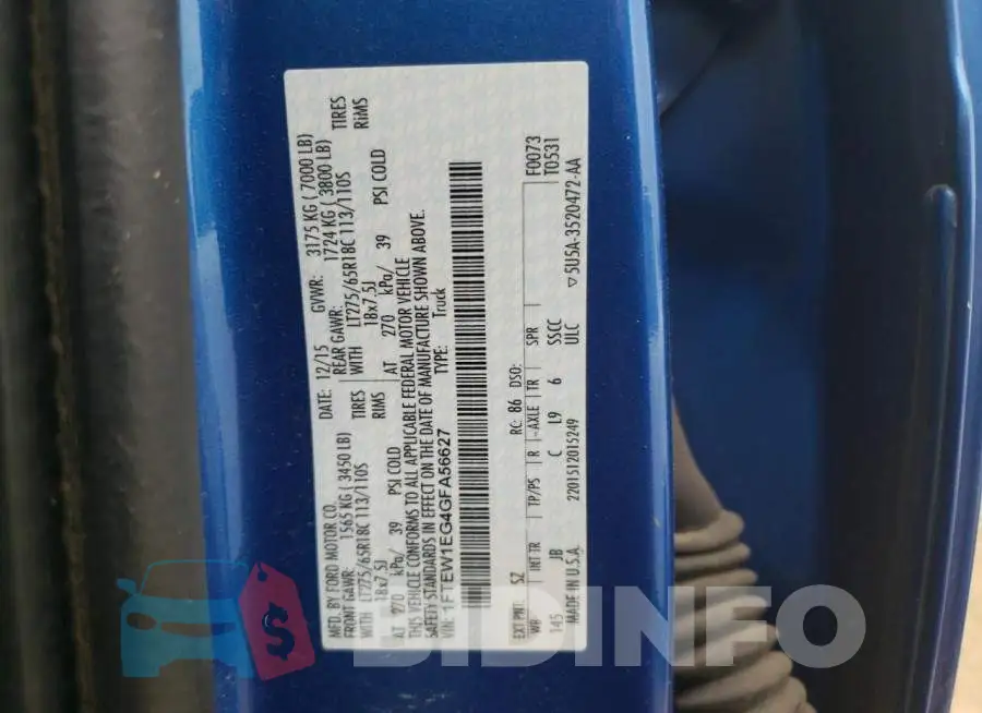 1FTEW1EG4GFA56627 Photo# 12