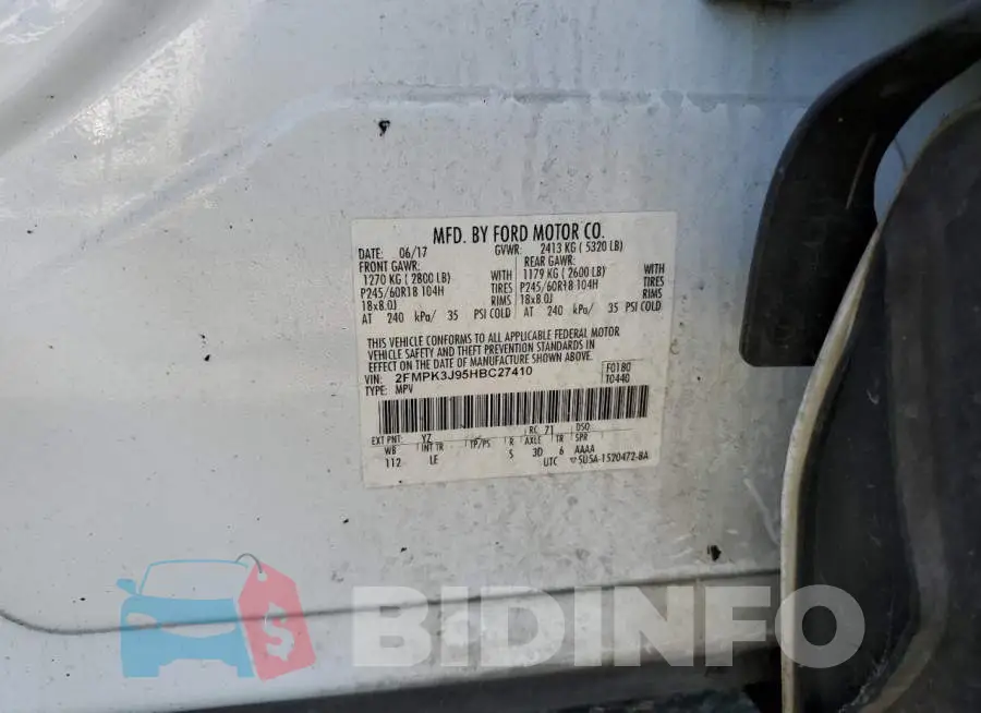 2FMPK3J95HBC27410 Photo# 12