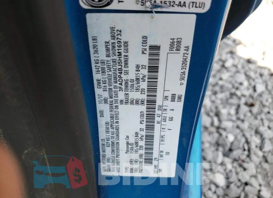 3FADP4BJ5HM169732 Photo# 12