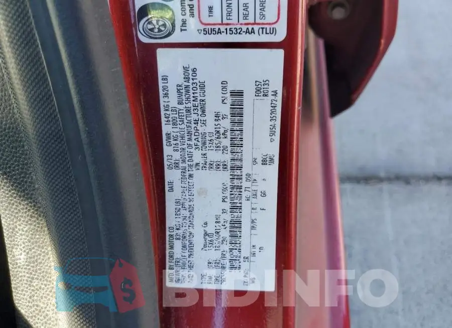 3FADP4EJ3EM103106 Photo# 12