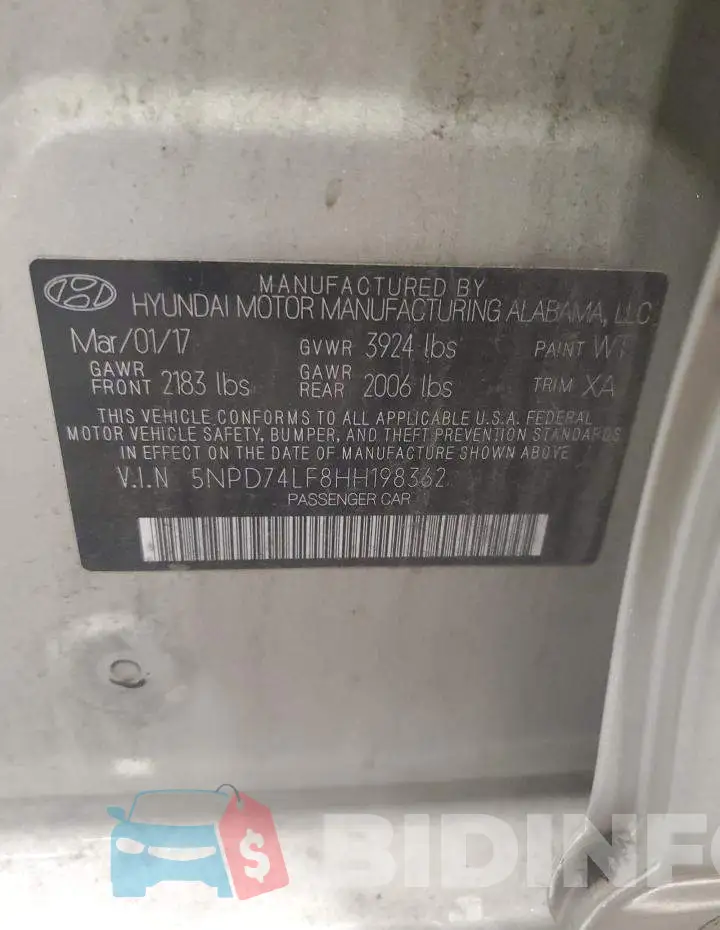 5NPD74LF8HH198362 Photo# 12