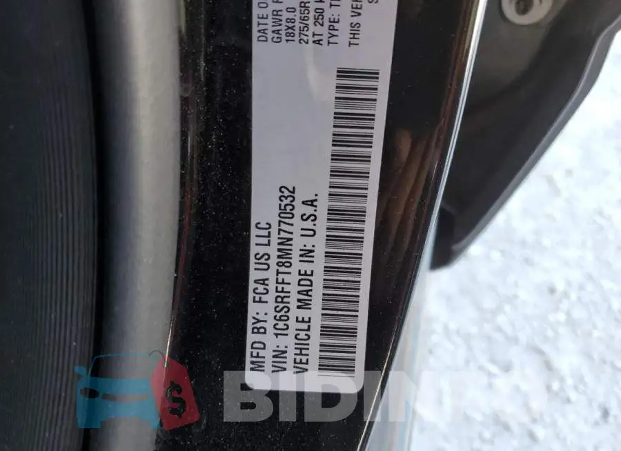 1C6SRFFT8MN770532 Photo# 13