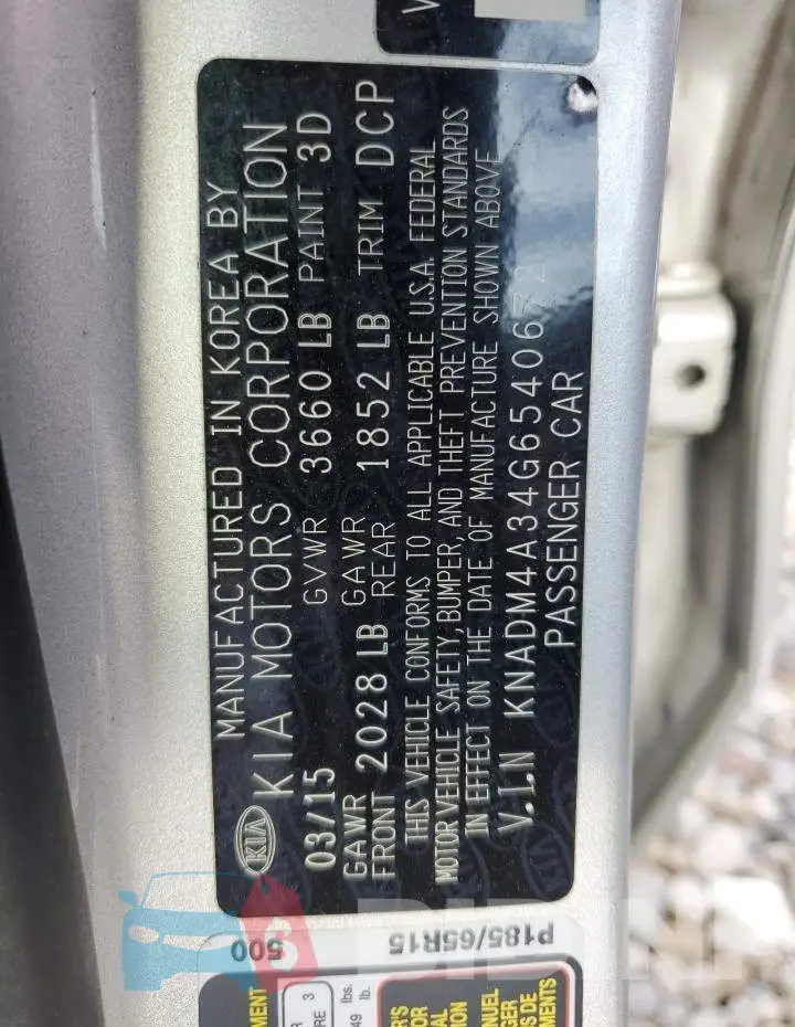 KNADM4A34G6540672 Photo# 12
