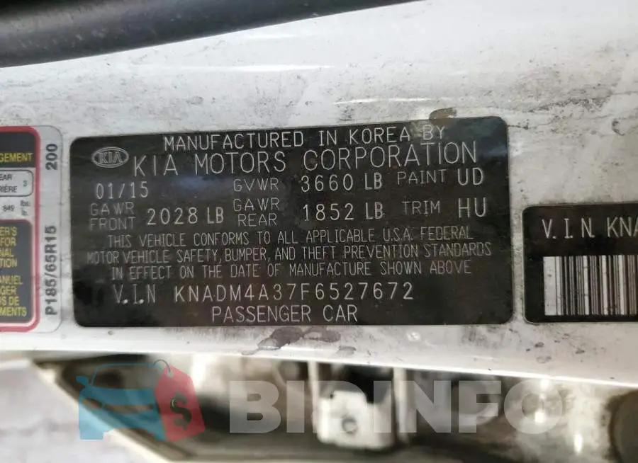 KNADM4A37F6527672 Photo# 12