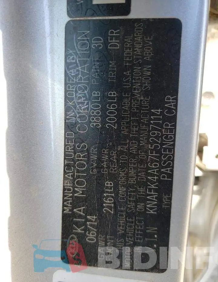 KNAFK4A67F5297114 Photo# 12