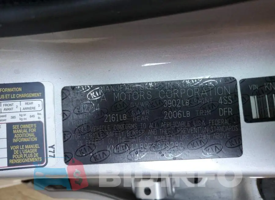 KNAFX4A89F5378280 Photo# 12