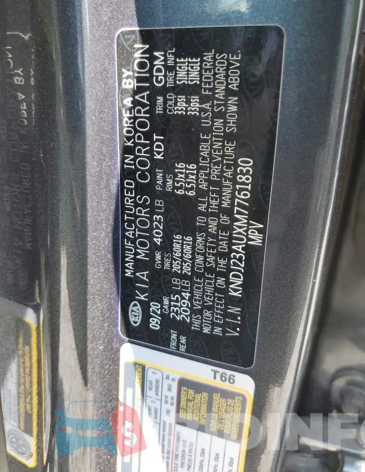 KNDJ23AUXM7761830 Photo# 12