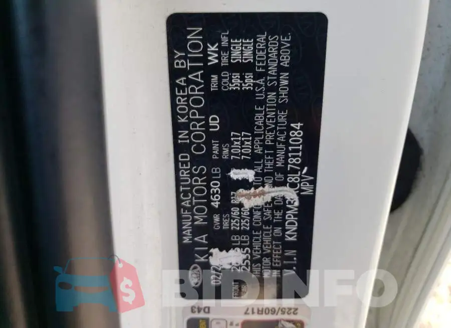 KNDPM3AC8L7811084 Photo# 12