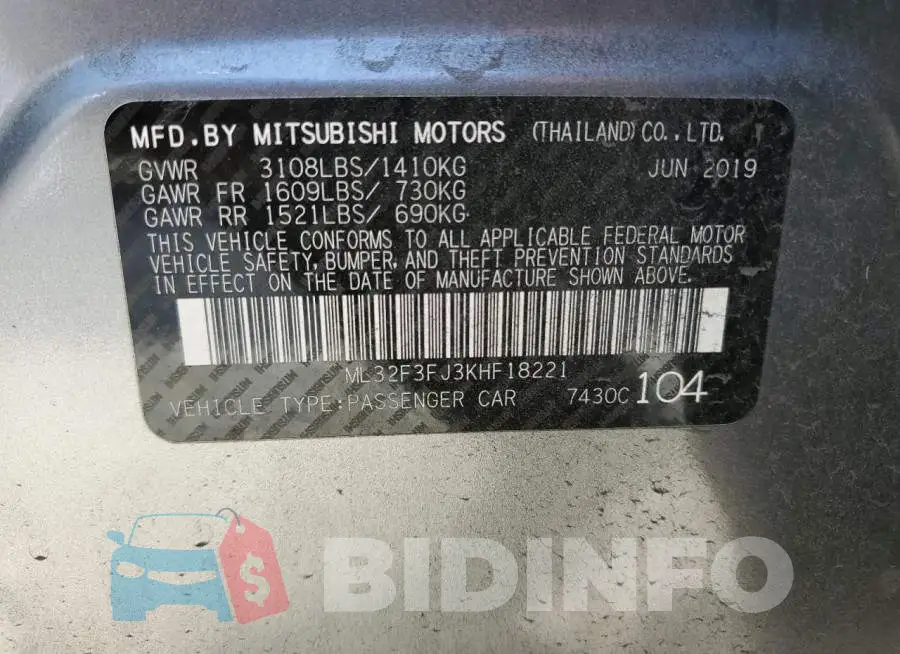 ML32F3FJ3KHF18221 Photo# 13