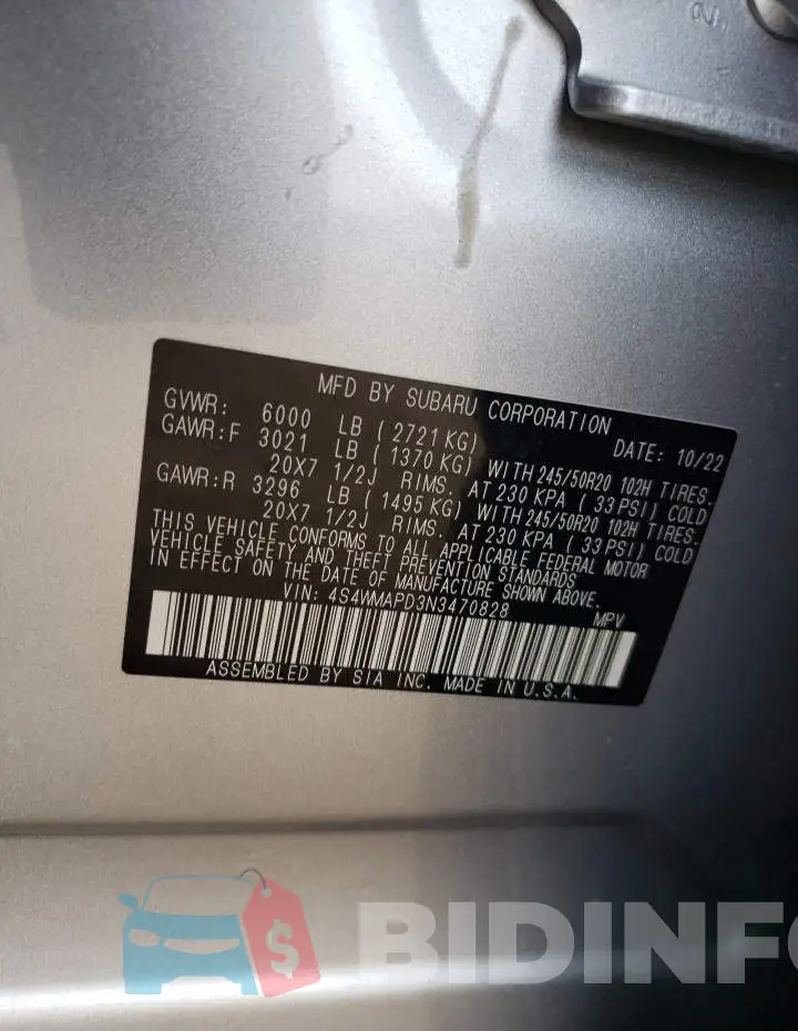 4S4WMAPD3N3470828 Photo# 12