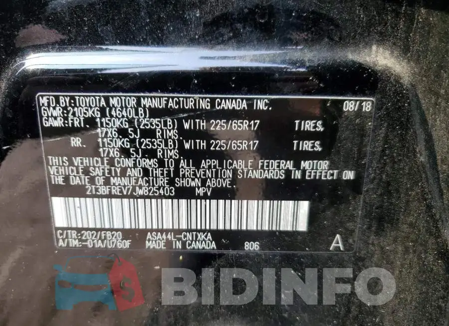 2T3BFREV7JW825403 Photo# 12