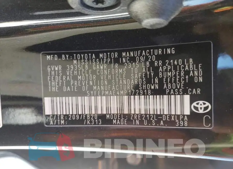 5YFEPMAE4MP172918 Photo# 10