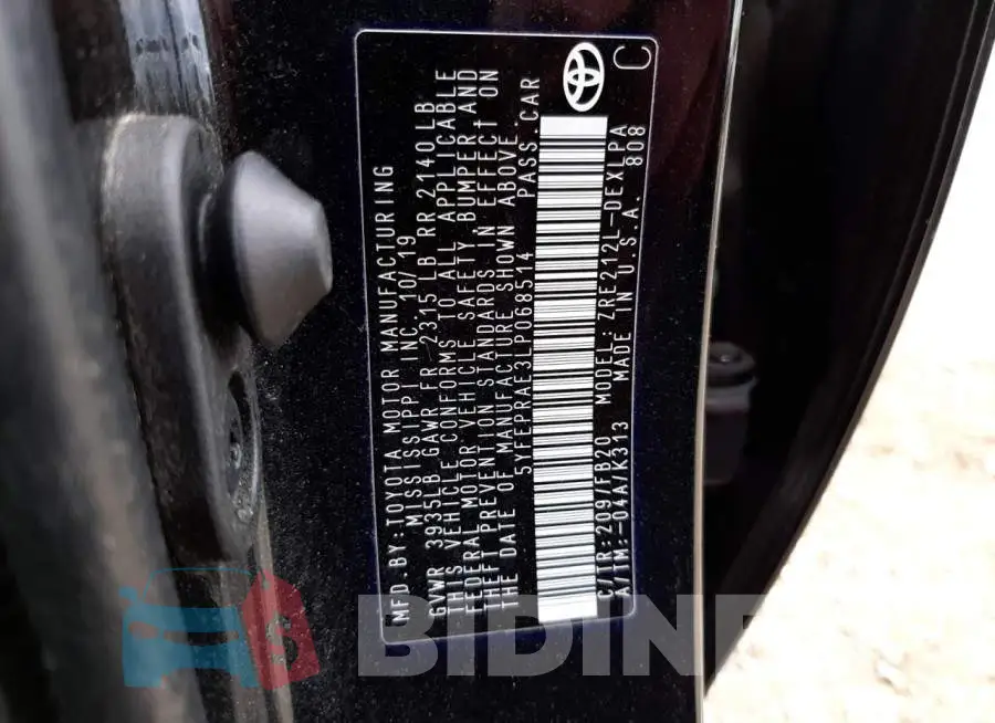 5YFEPRAE3LP068514 Photo# 12