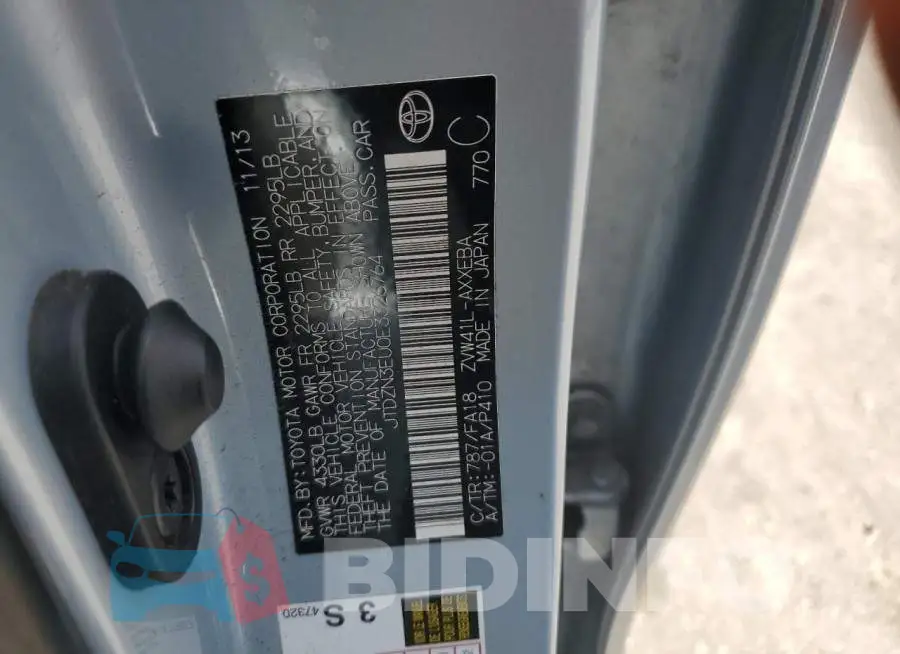 JTDZN3EU0E3326764 Photo# 13