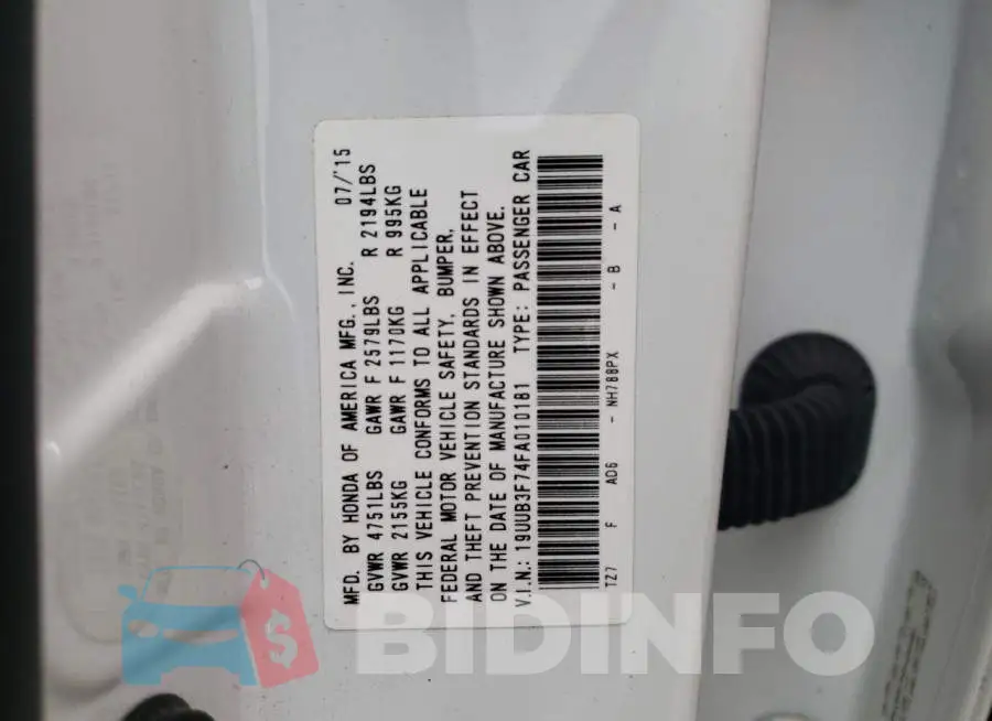 19UUB3F74FA010181 Photo# 12
