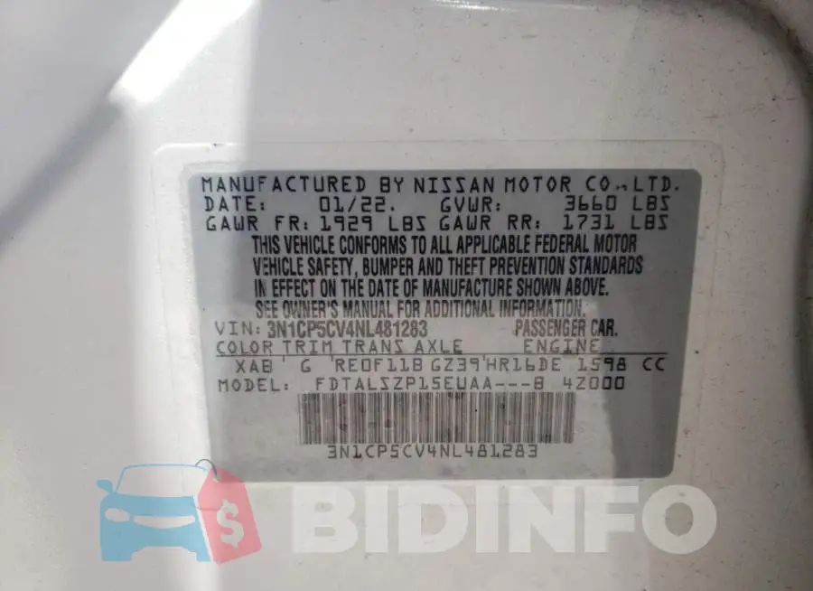 3N1CP5CV4NL481283 Photo# 14