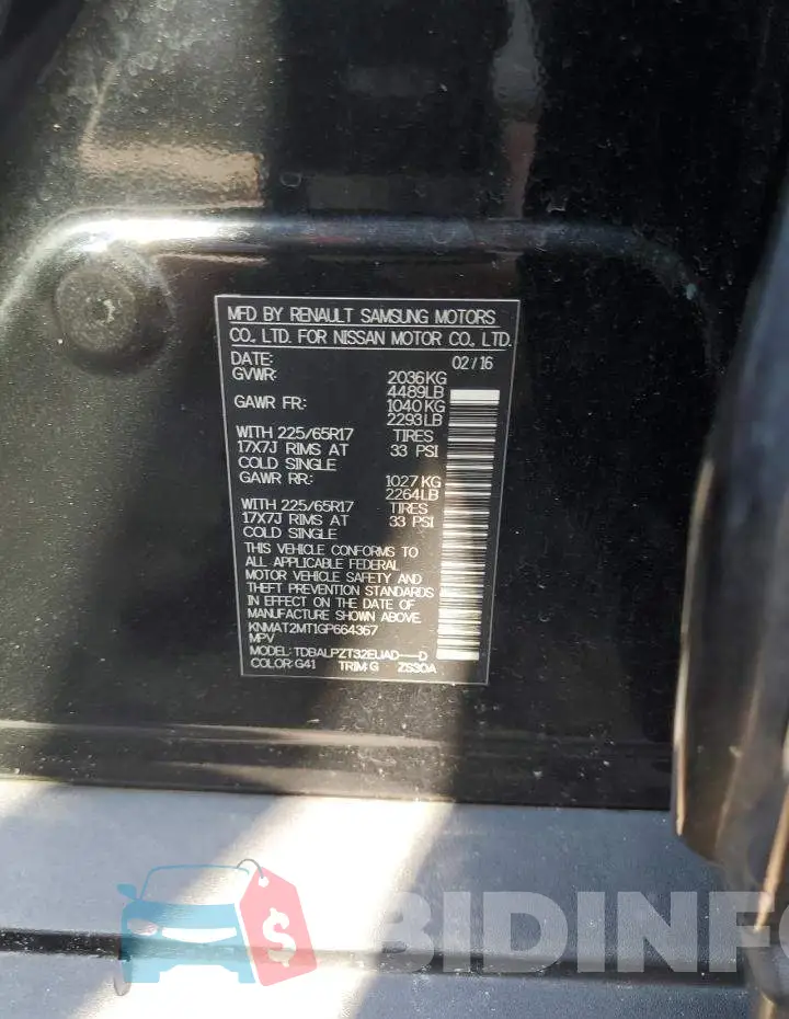 KNMAT2MT1GP664367 Photo# 13