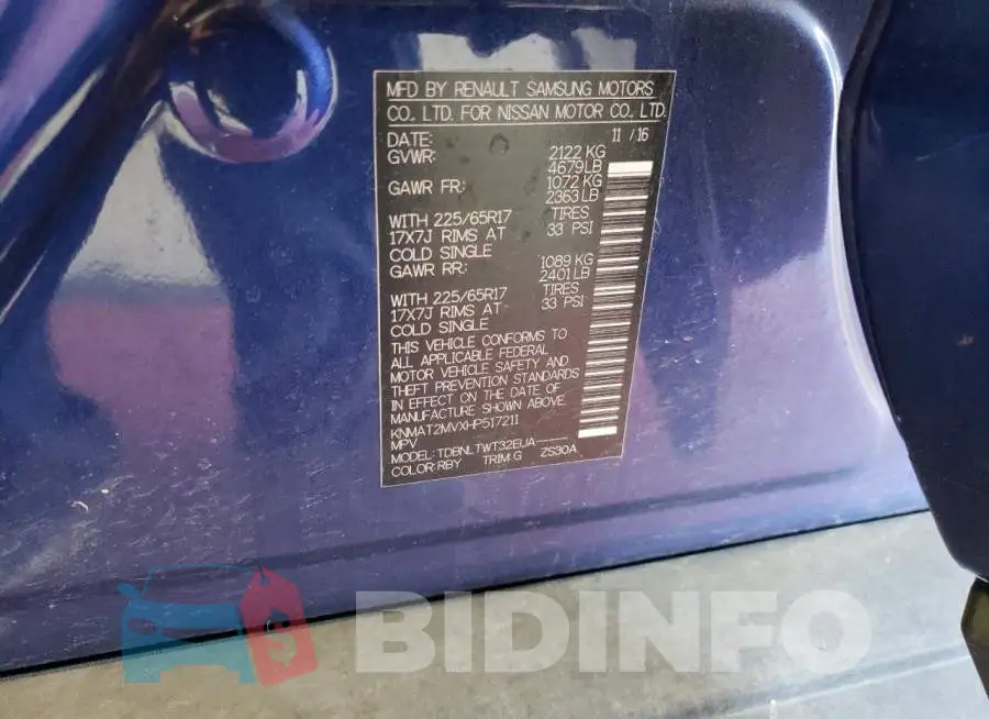 KNMAT2MVXHP517211 Photo# 13