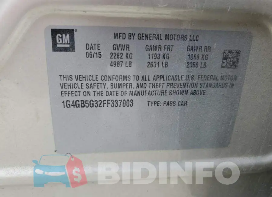 1G4GB5G32FF337003 Photo# 12