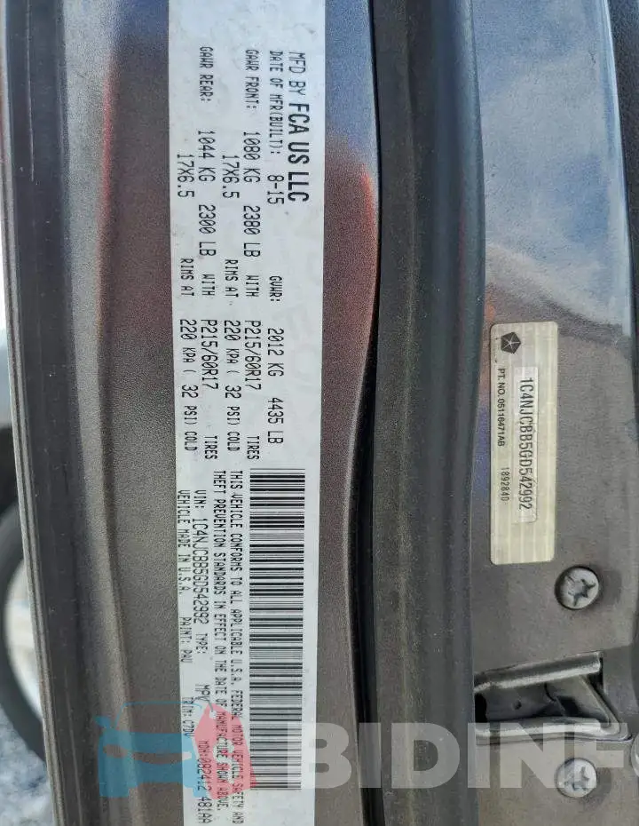 1C4NJCBB5GD542992 Photo# 13