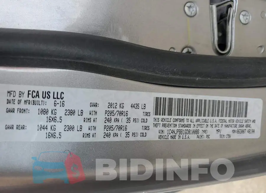 1C4NJPBB1GD810086 Photo# 13