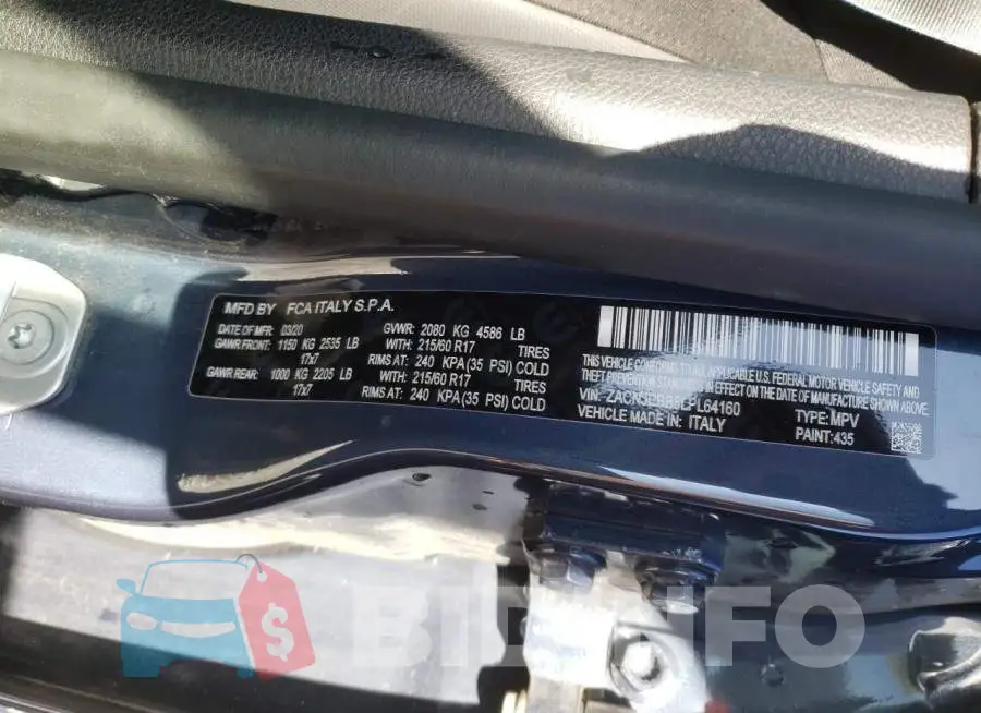 ZACNJBBB8LPL64160 Photo# 12