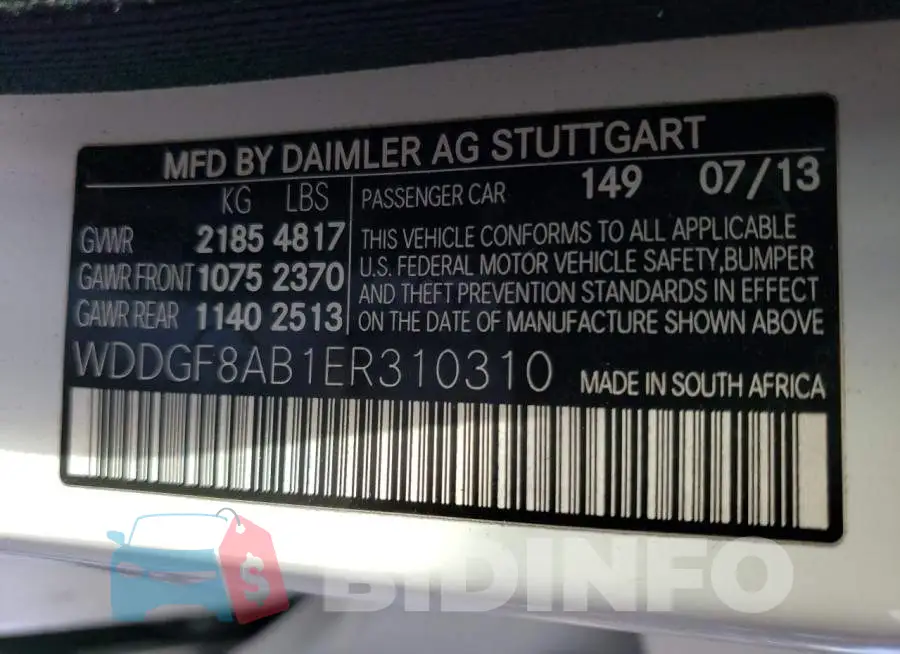 WDDGF8AB1ER310310 Photo# 12
