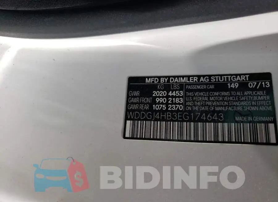 WDDGJ4HB3EG174643 Photo# 12